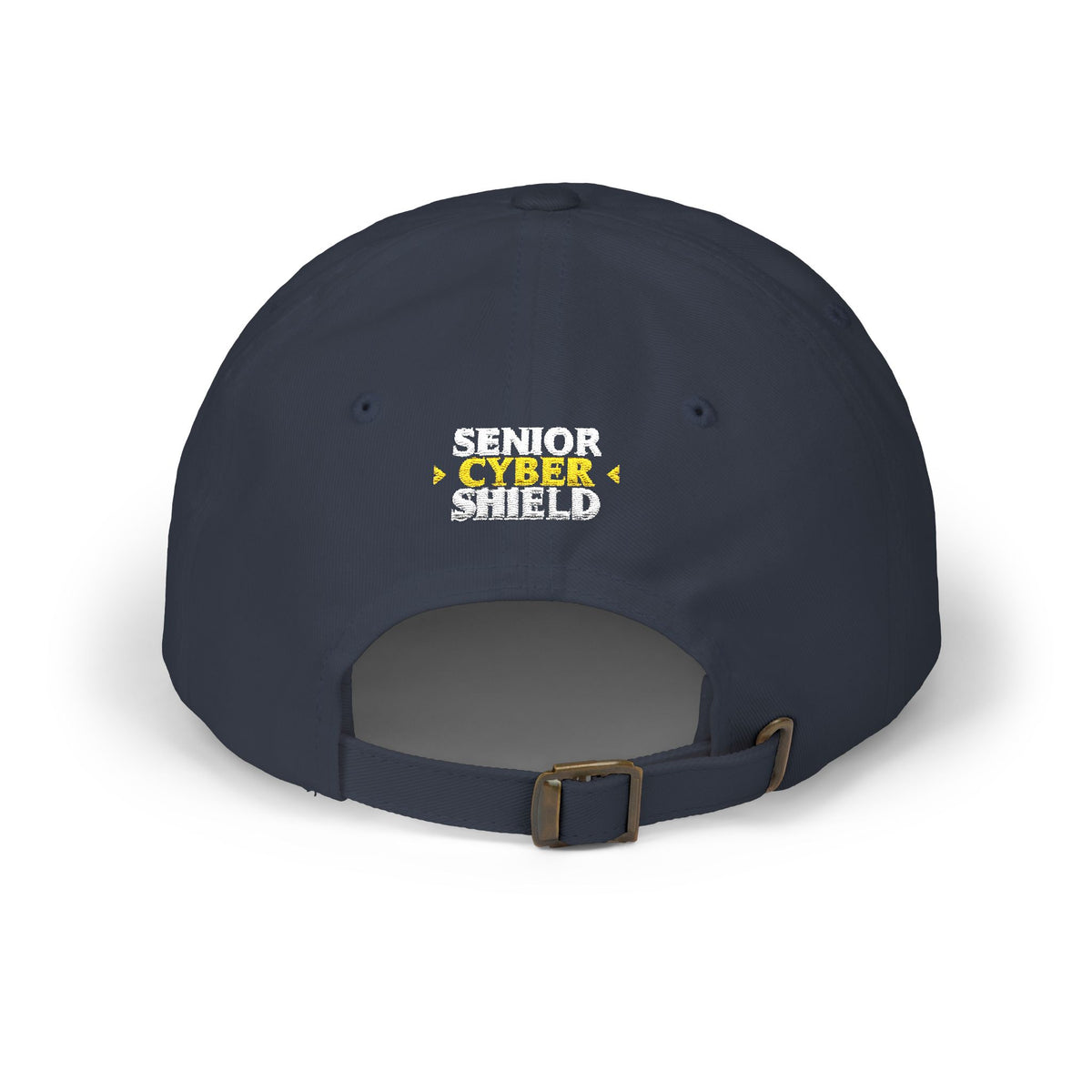 Classic Dad Cap — Embroidered Gold Crest Logo Baseball Hat