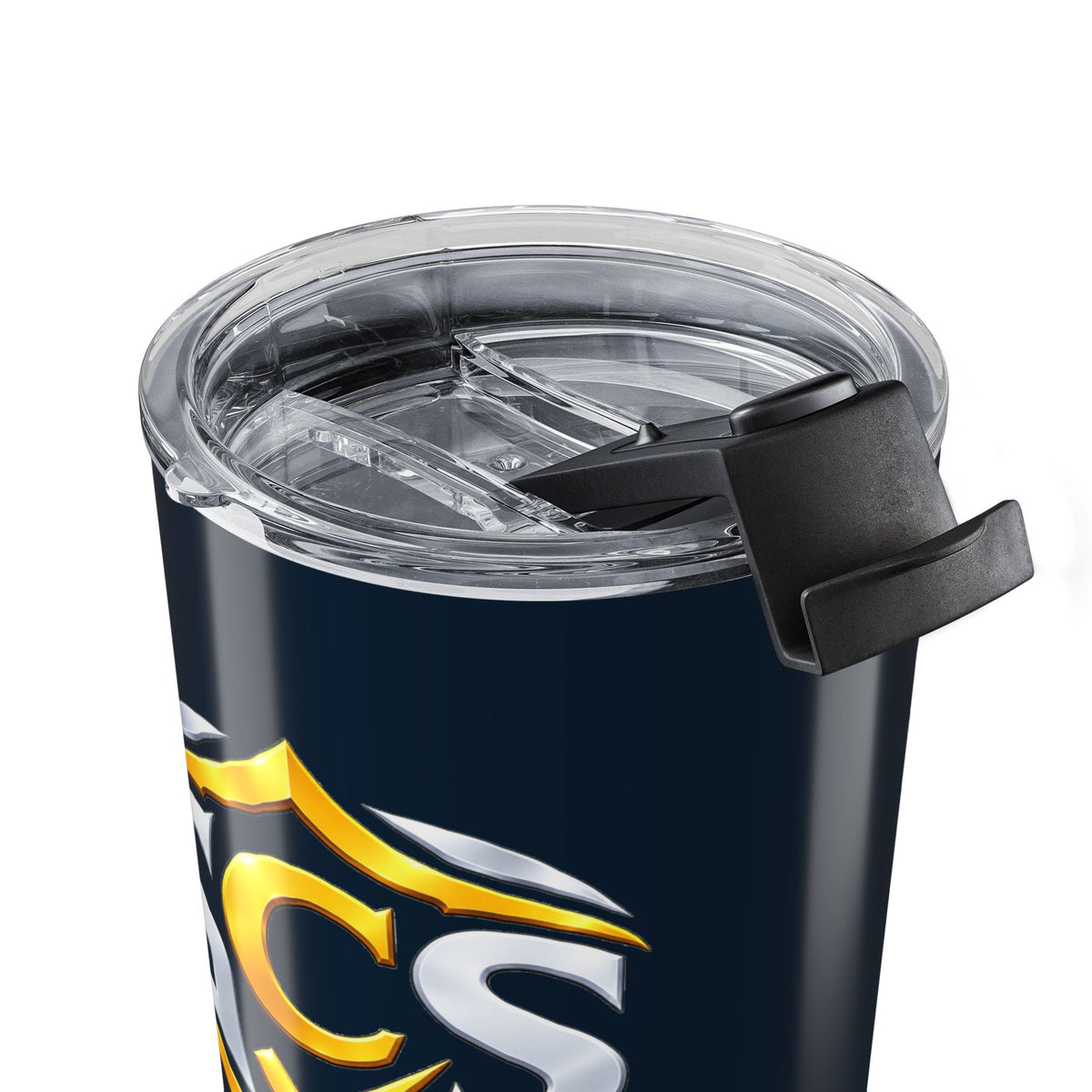 Senior Cyber Shield 20 oz Tumbler | Navy & Gold | Pause Verify Protect