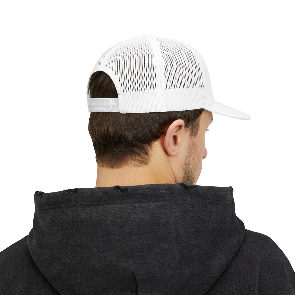 Senior Cyber Shield Logo Trucker Hat | Richardson 112 Adjustable Snapback Cap