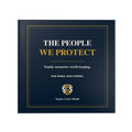 The People We Protect | Senior Cyber Shield Hardcover Family Photo Book | 8 × 8 Inch