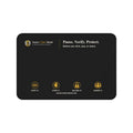 Senior Cyber Shield Black Desk Mat | Pause. Verify. Protect. | 18 × 12 inches